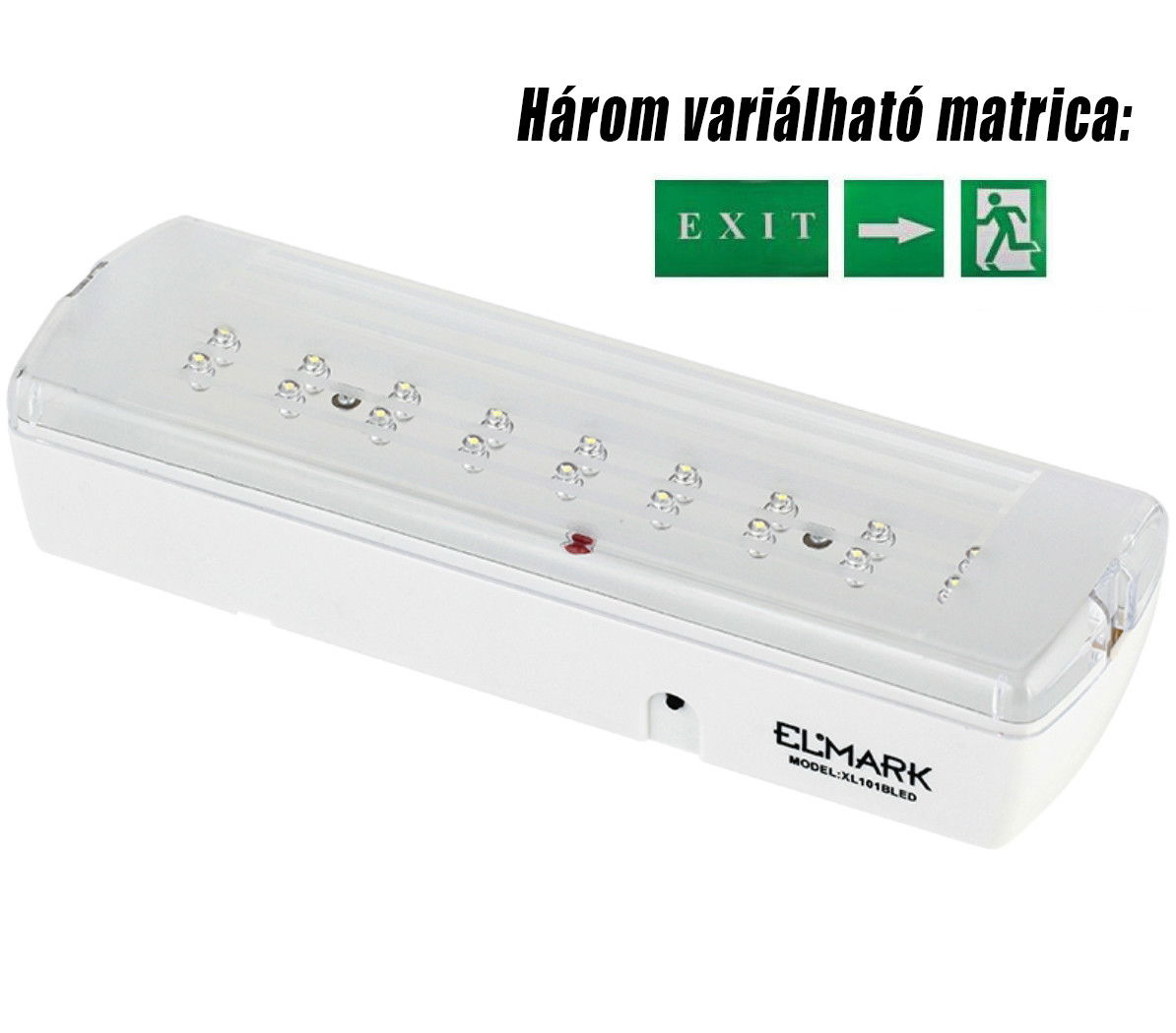 Elmark LED vészvilágító lámpatest, 246x76 mm, 60 lm, 6200-6500 K, 1.8 W termék fő termékképe