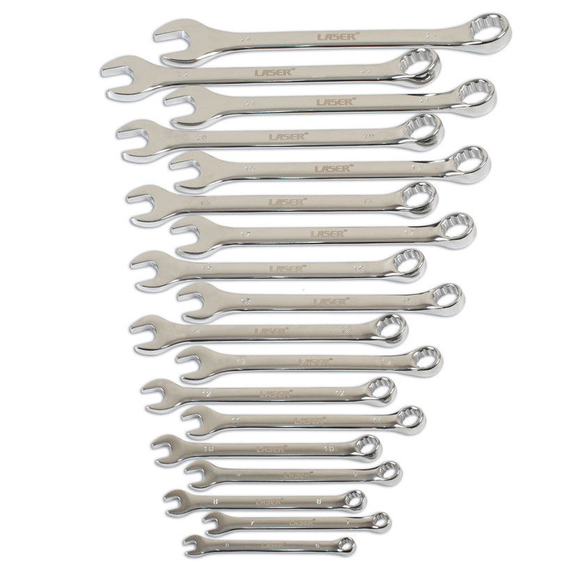 Laser Tools LAS-6758 csillag-villáskulcs készlet, metrikus, 18 részes termék fő termékképe